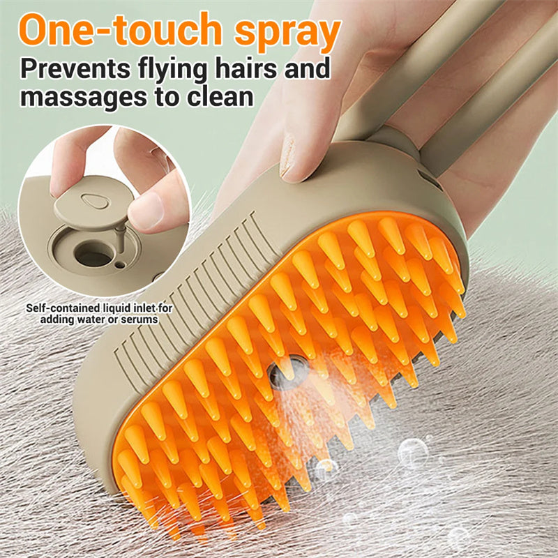 3 In 1 Electric Spray Hair Brushes For Massage  Pet Products