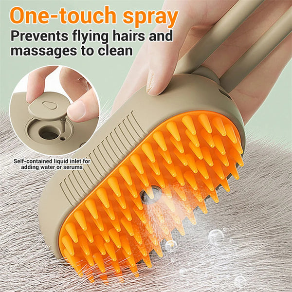 3 In 1 Electric Spray Hair Brushes For Massage  Pet Products